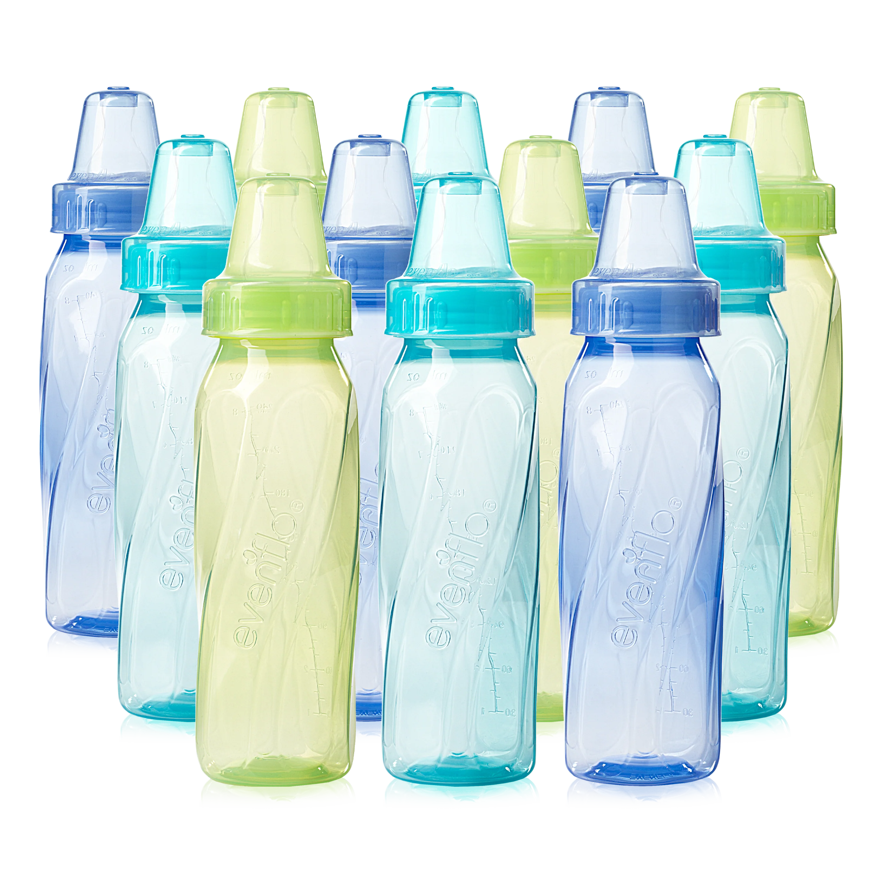 Classic Baby Bottles, Spring, Plastic 8oz 12pk